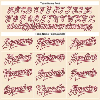 Custom Cream Cream-Maroon Bomber Full-Snap Varsity Faux Leather Letterman Jacket