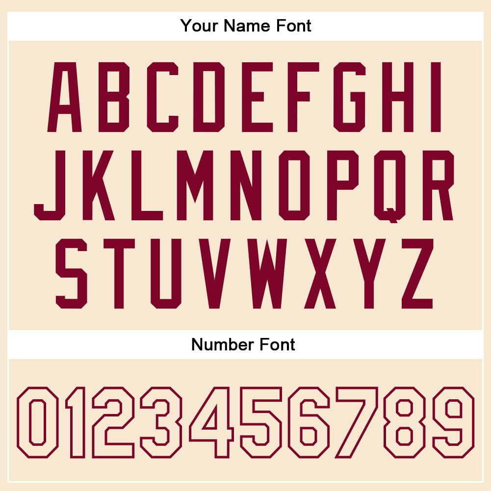 Custom Cream Cream-Maroon Bomber Full-Snap Varsity Faux Leather Letterman Jacket