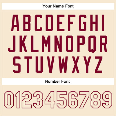 Custom Cream Cream-Maroon Bomber Full-Snap Varsity Faux Leather Letterman Jacket