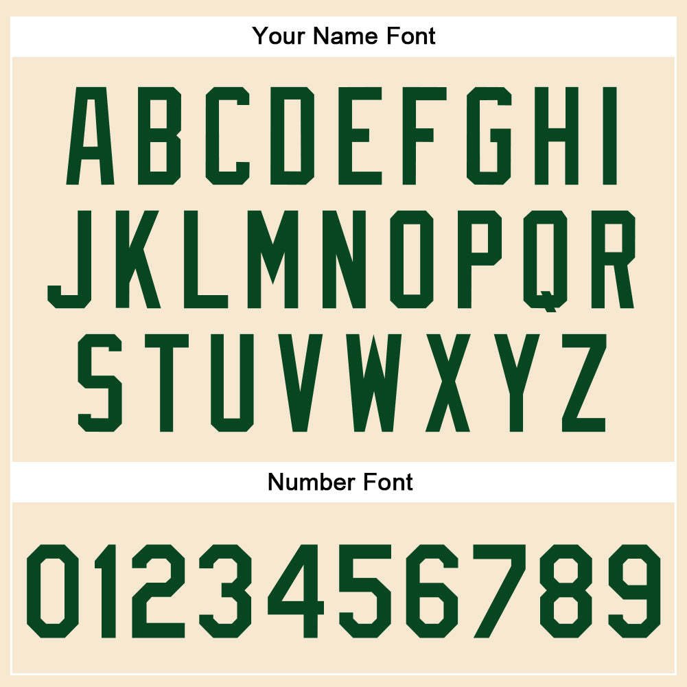 Custom Cream Green Bomber Full-Snap Varsity Faux Leather Letterman Jacket