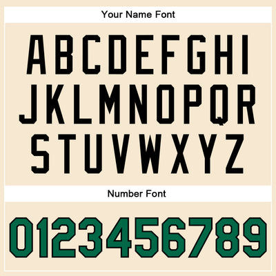 Custom Cream Kelly Green-Black Bomber Full-Snap Varsity Faux Leather Letterman Jacket