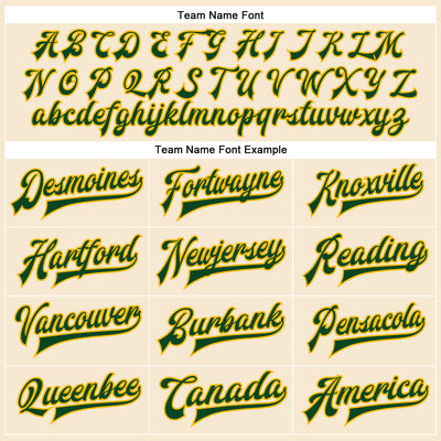 Custom Cream Green-Gold Bomber Full-Snap Varsity Faux Leather Letterman Jacket