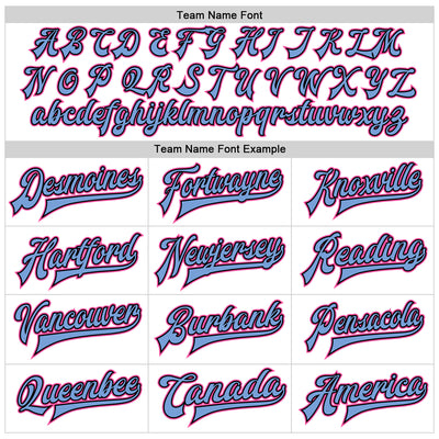 Custom White Pink Light Blue-Black Bomber Full-Snap Varsity Faux Leather Letterman Jacket