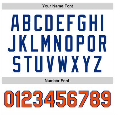 Custom White Orange-Royal Bomber Full-Snap Varsity Faux Leather Letterman Jacket