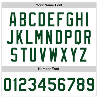 Custom White Green Bomber Full-Snap Varsity Faux Leather Letterman Jacket