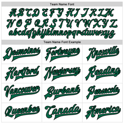 Custom White Kelly Green-Black Bomber Full-Snap Varsity Faux Leather Letterman Jacket