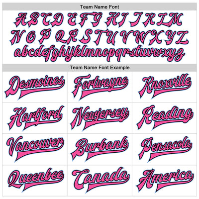 Custom White Light Blue Pink-Black Bomber Full-Snap Varsity Faux Leather Letterman Jacket