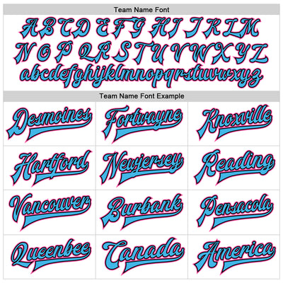 Custom White Pink Sky Blue-Black Bomber Full-Snap Varsity Faux Leather Letterman Jacket