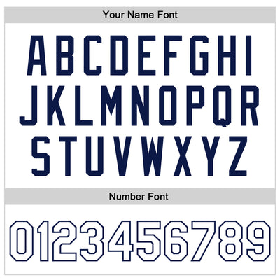 Custom White White-Navy Bomber Full-Snap Varsity Faux Leather Letterman Jacket