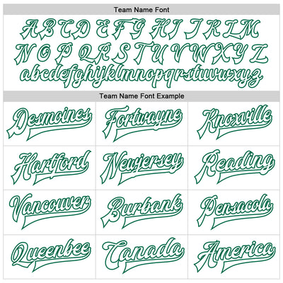 Custom White White-Kelly Green Bomber Full-Snap Varsity Faux Leather Letterman Jacket