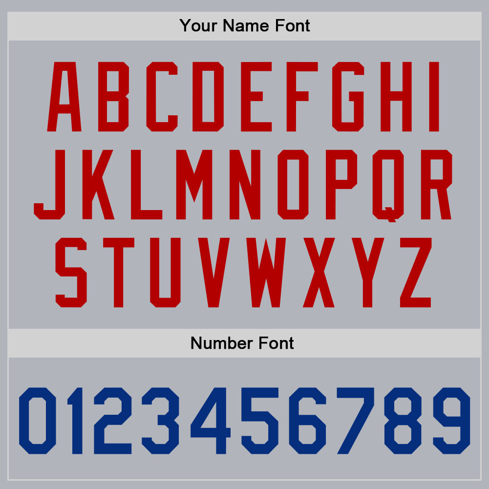 Custom Gray Royal-Red Bomber Full-Snap Varsity Faux Leather Letterman Jacket