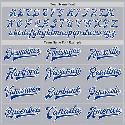 Custom Gray Royal-White Bomber Full-Snap Varsity Faux Leather Letterman Jacket