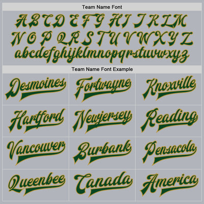 Custom Gray Green-Old Gold Bomber Full-Snap Varsity Faux Leather Letterman Jacket