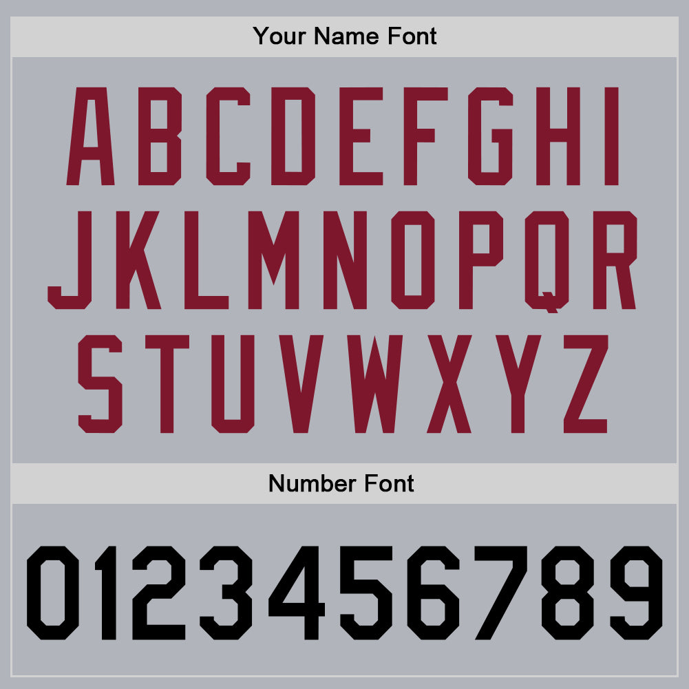 Custom Gray Black-Crimson Bomber Full-Snap Varsity Faux Leather Letterman Jacket