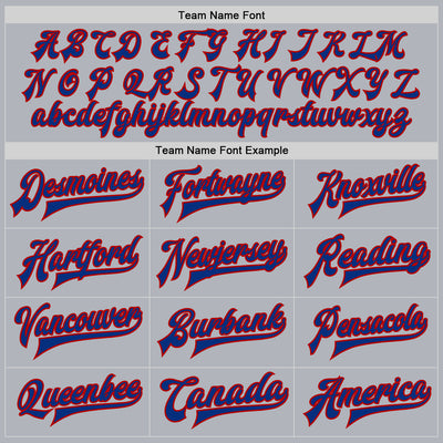 Custom Gray Royal-Red Bomber Full-Snap Varsity Faux Leather Letterman Jacket