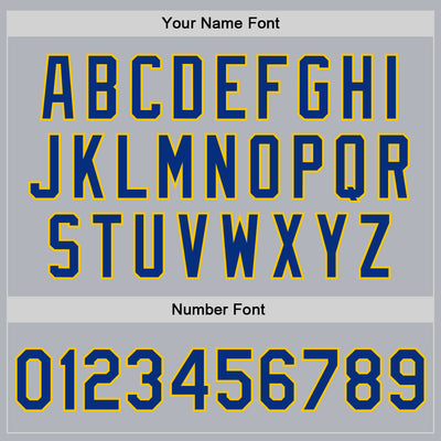 Custom Gray Royal-Yellow Bomber Full-Snap Varsity Faux Leather Letterman Jacket