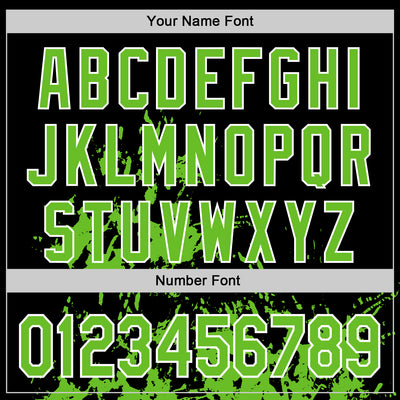 Custom Black Aurora Green-White Splash Art 3D Pattern Design Bomber Full-Snap Varsity Letterman Hoodie Jacket