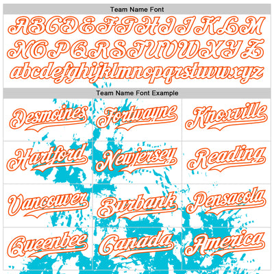 Custom White Lakes Blue-Orange Splash Art 3D Pattern Design Bomber Full-Snap Varsity Letterman Hoodie Jacket