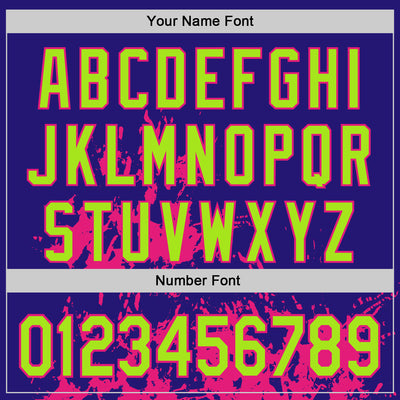 Custom Dark Purple Neon Green Hot Pink Black-White Splash Art 3D Pattern Design Bomber Full-Snap Varsity Letterman Hoodie Jacket