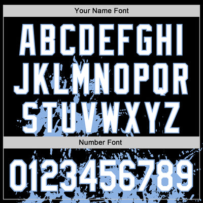 Custom Black White Light Blue-Pink Splash Art 3D Pattern Design Bomber Full-Snap Varsity Letterman Hoodie Jacket