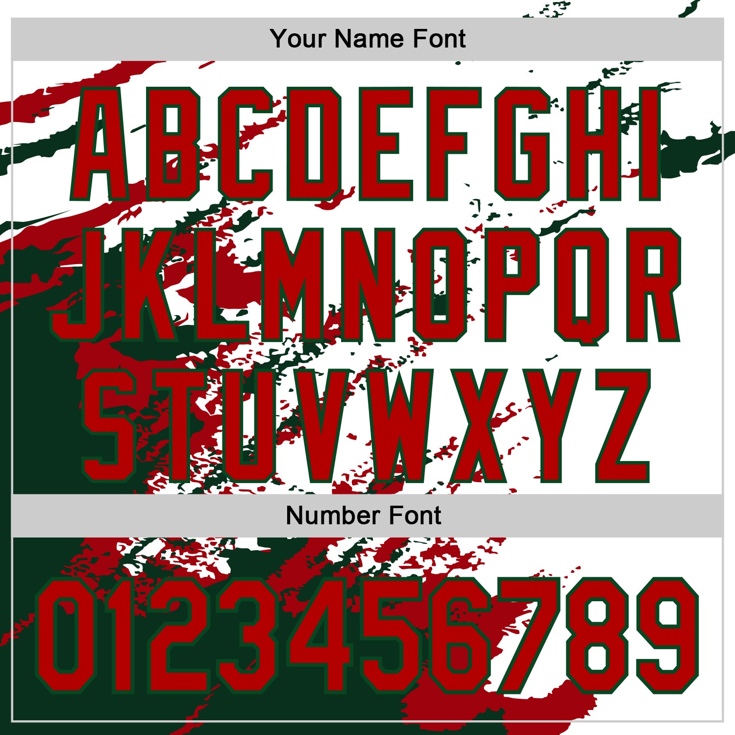 Custom White Red-Green Splash Art 3D Pattern Design Bomber Full-Snap Varsity Letterman Hoodie Jacket