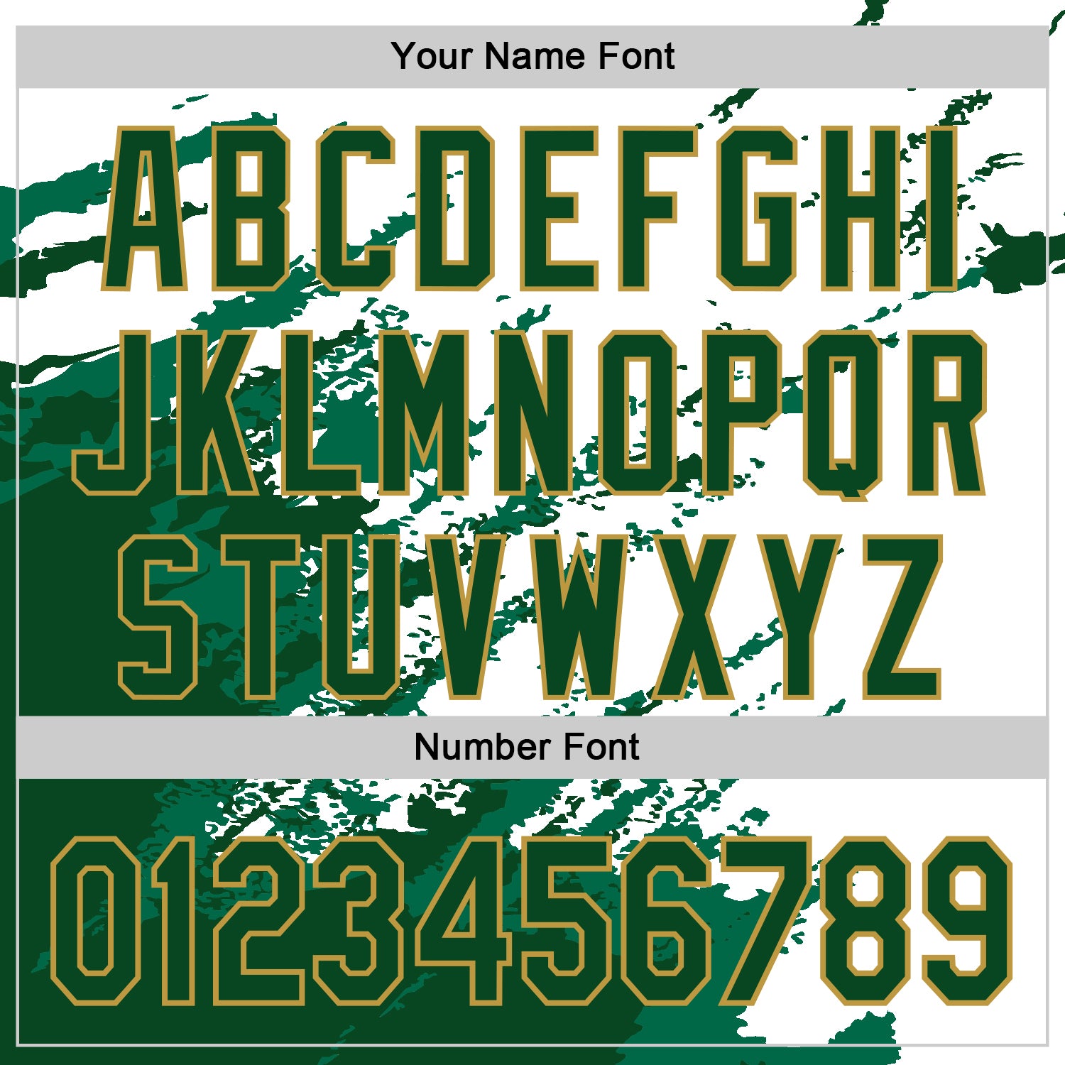 Custom White Green Old Gold Kelly Green Splash Art 3D Pattern Design Bomber Full-Snap Varsity Letterman Hoodie Jacket