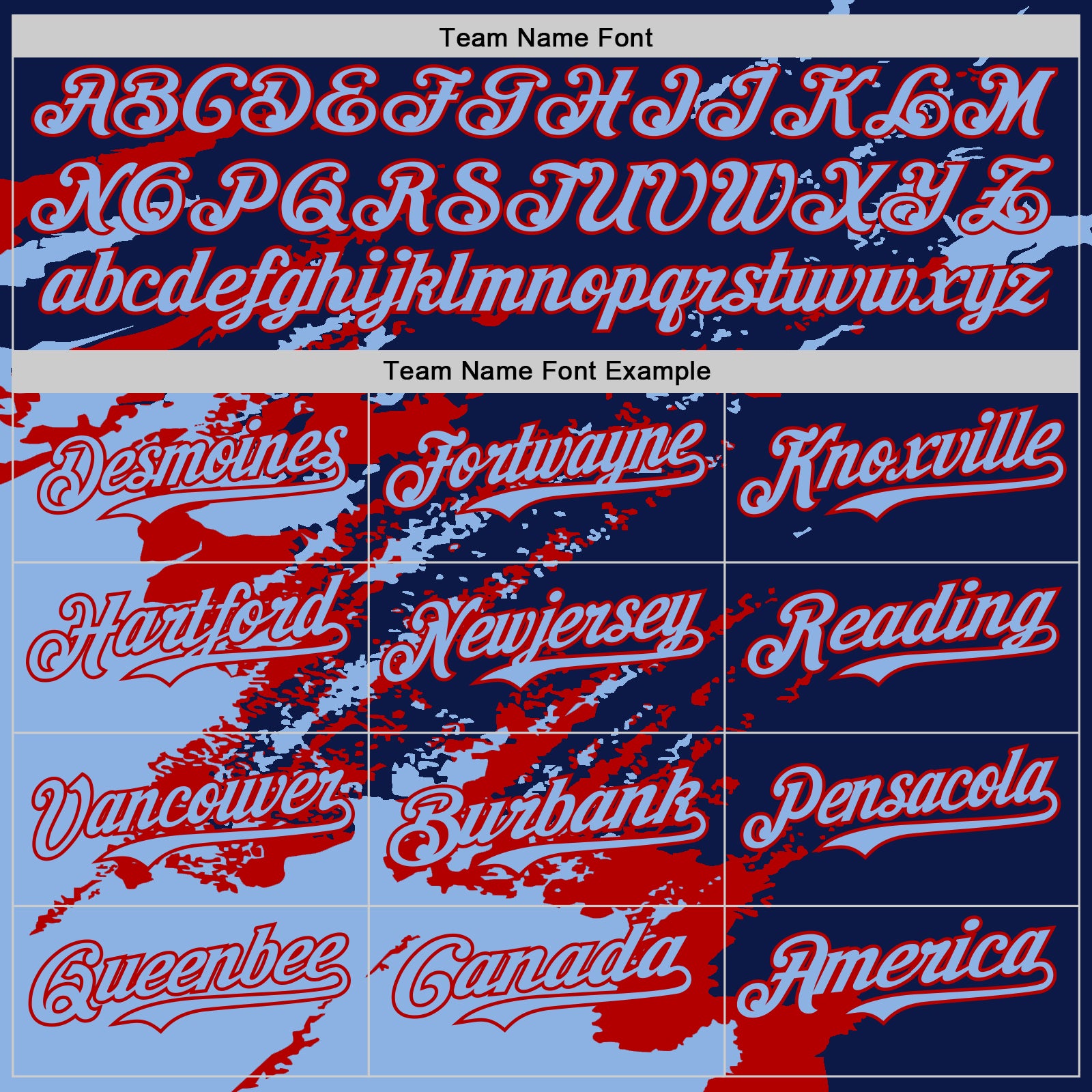 Custom Navy Light Blue Red-White Splash Art 3D Pattern Design Bomber Full-Snap Varsity Letterman Hoodie Jacket