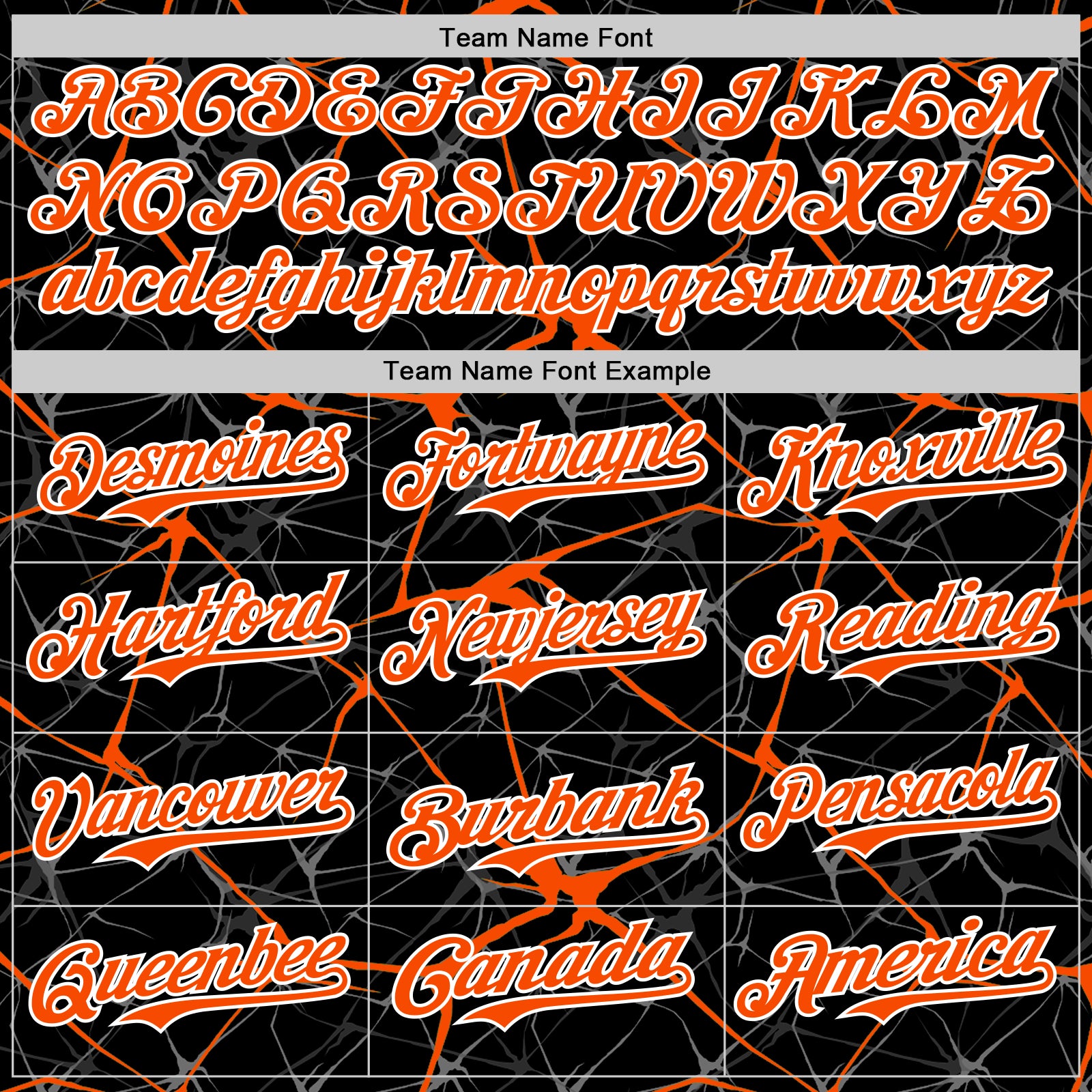 Custom Black Orange-White Abstract Network 3D Pattern Design Bomber Full-Snap Varsity Letterman Hoodie Jacket