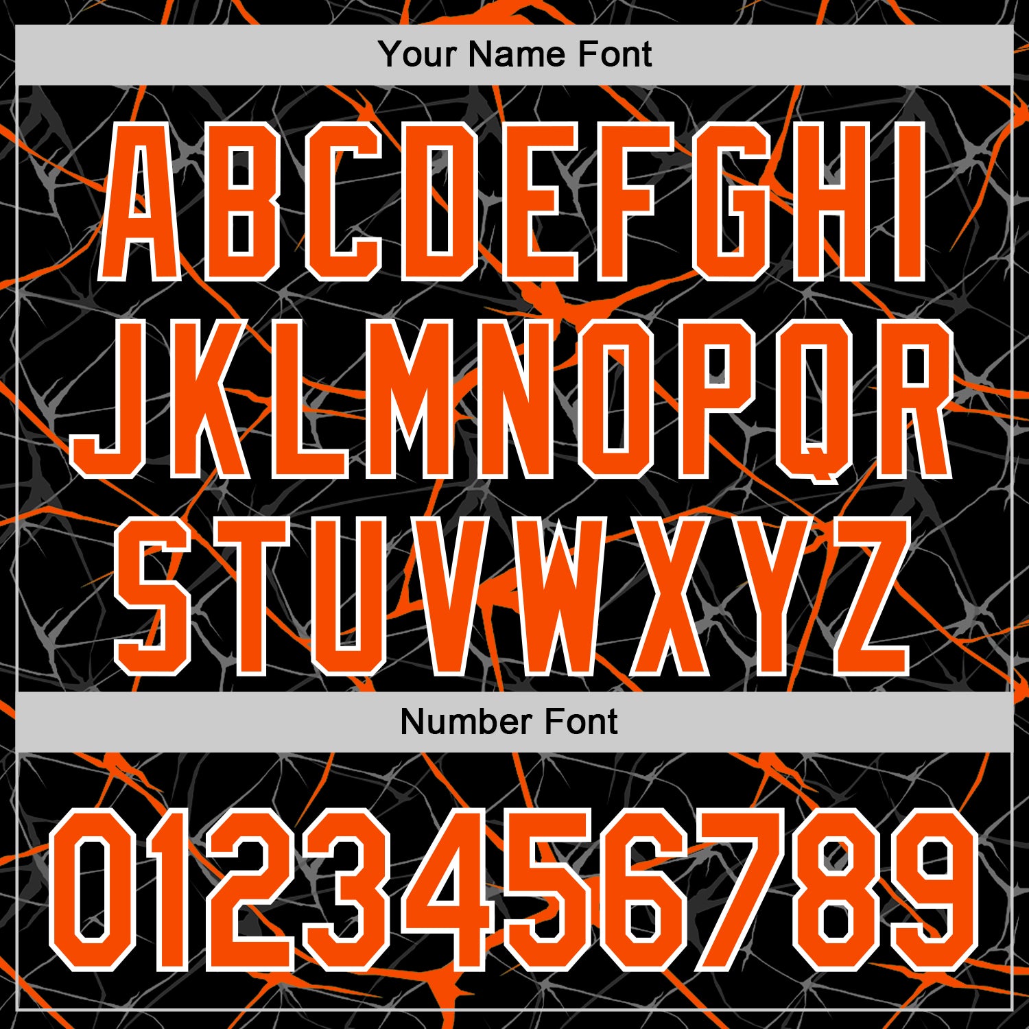 Custom Black Orange-White Abstract Network 3D Pattern Design Bomber Full-Snap Varsity Letterman Hoodie Jacket