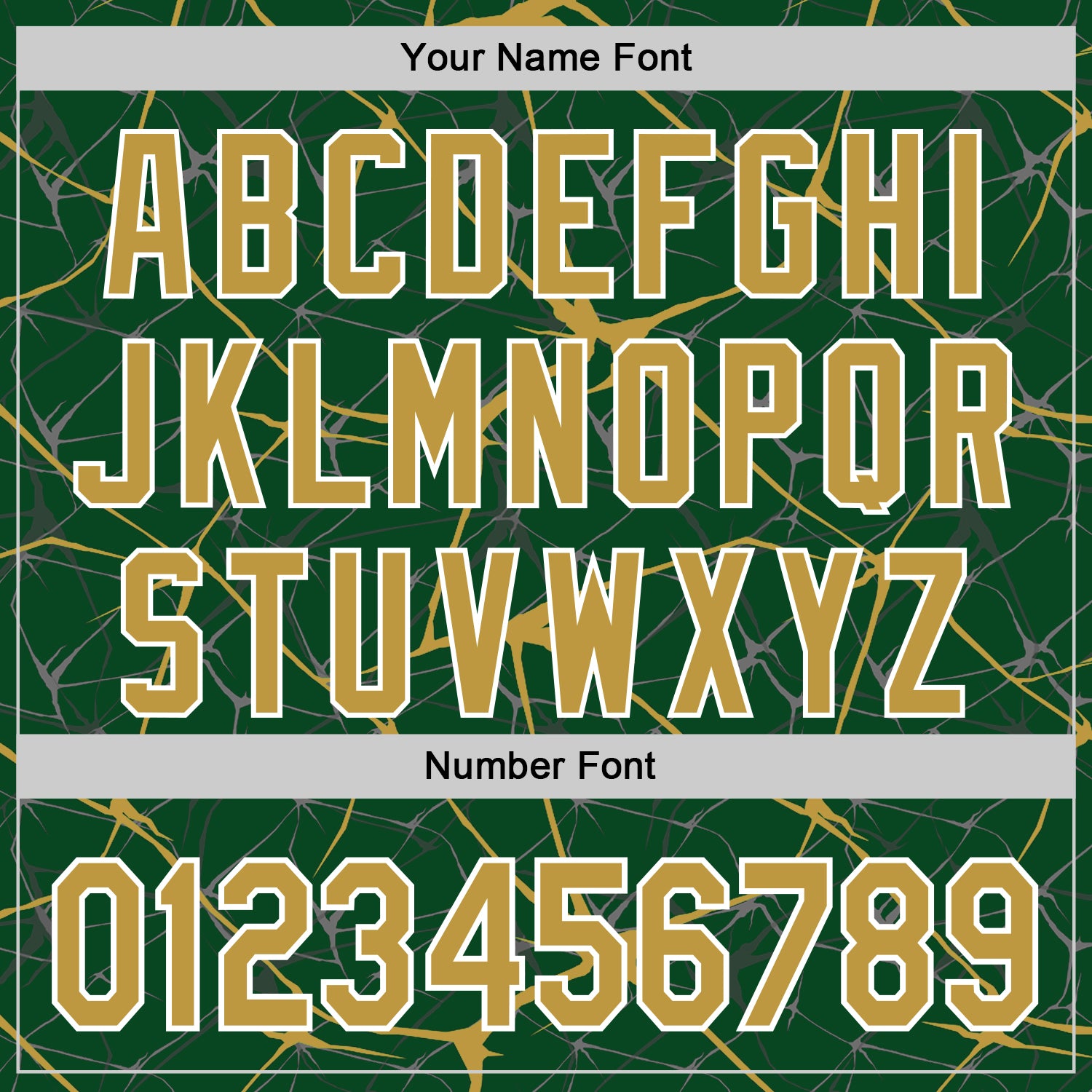 Custom Green Old Gold-White Abstract Network 3D Pattern Design Bomber Full-Snap Varsity Letterman Hoodie Jacket