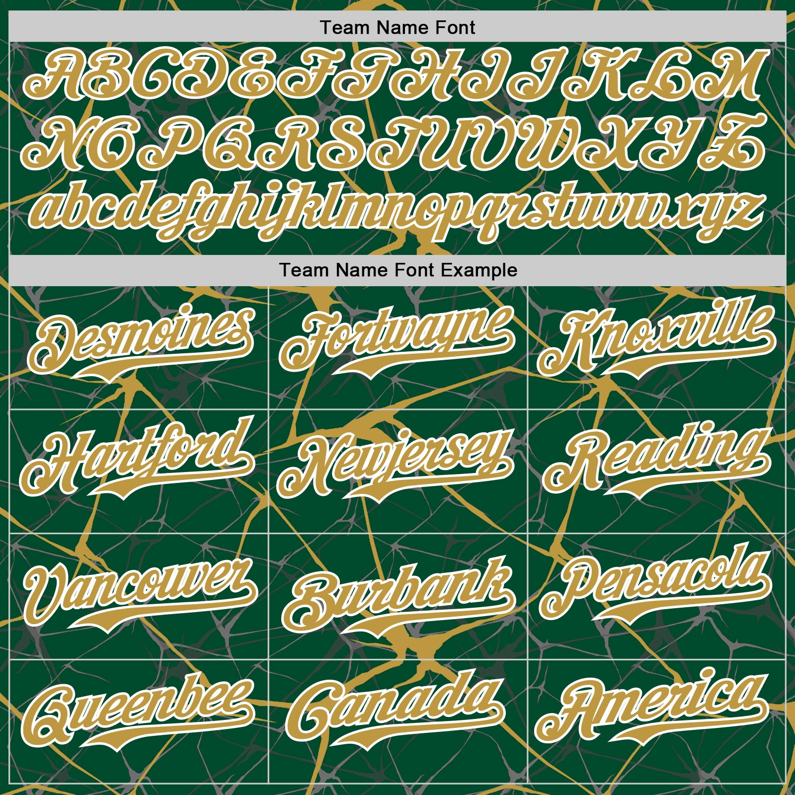 Custom Kelly Green Old Gold-White Abstract Network 3D Pattern Design Bomber Full-Snap Varsity Letterman Hoodie Jacket