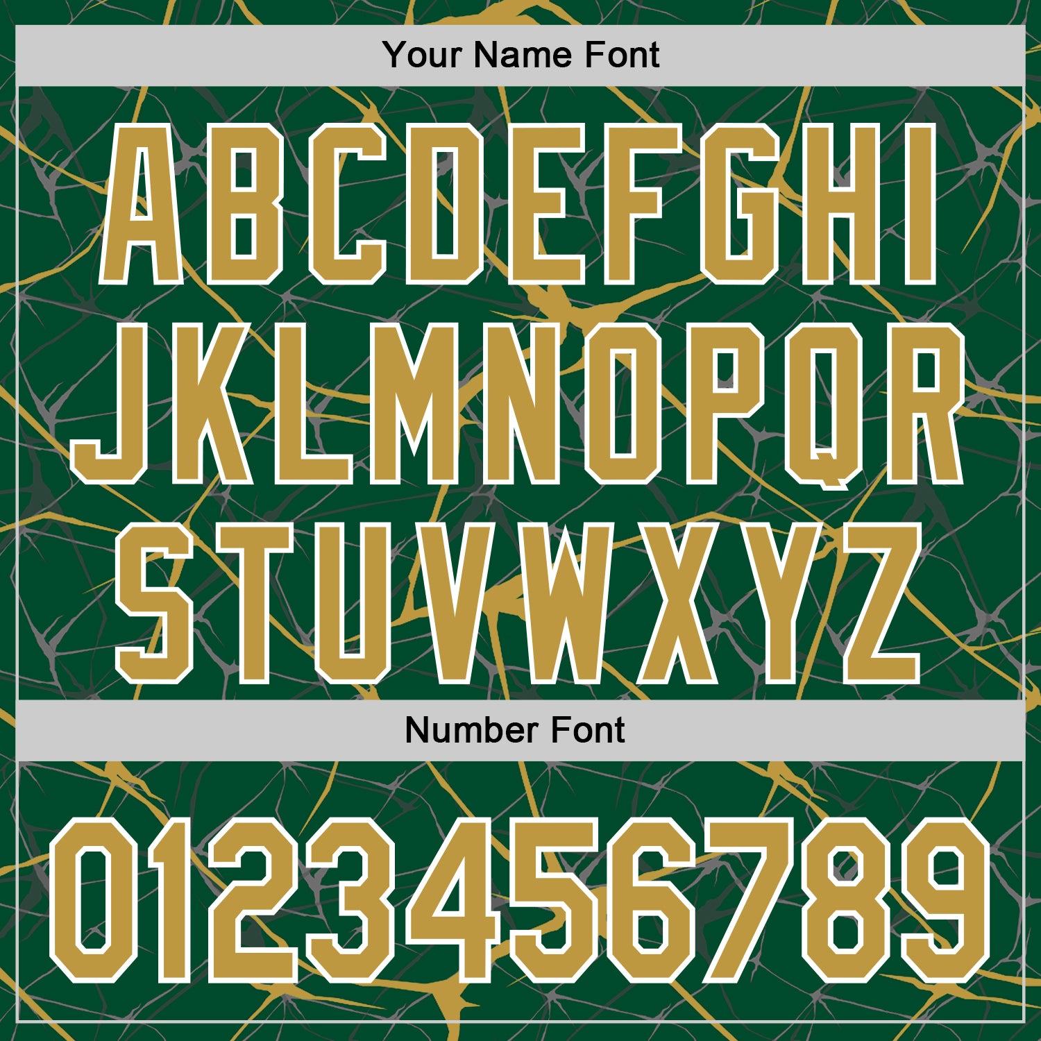 Custom Kelly Green Old Gold-White Abstract Network 3D Pattern Design Bomber Full-Snap Varsity Letterman Hoodie Jacket