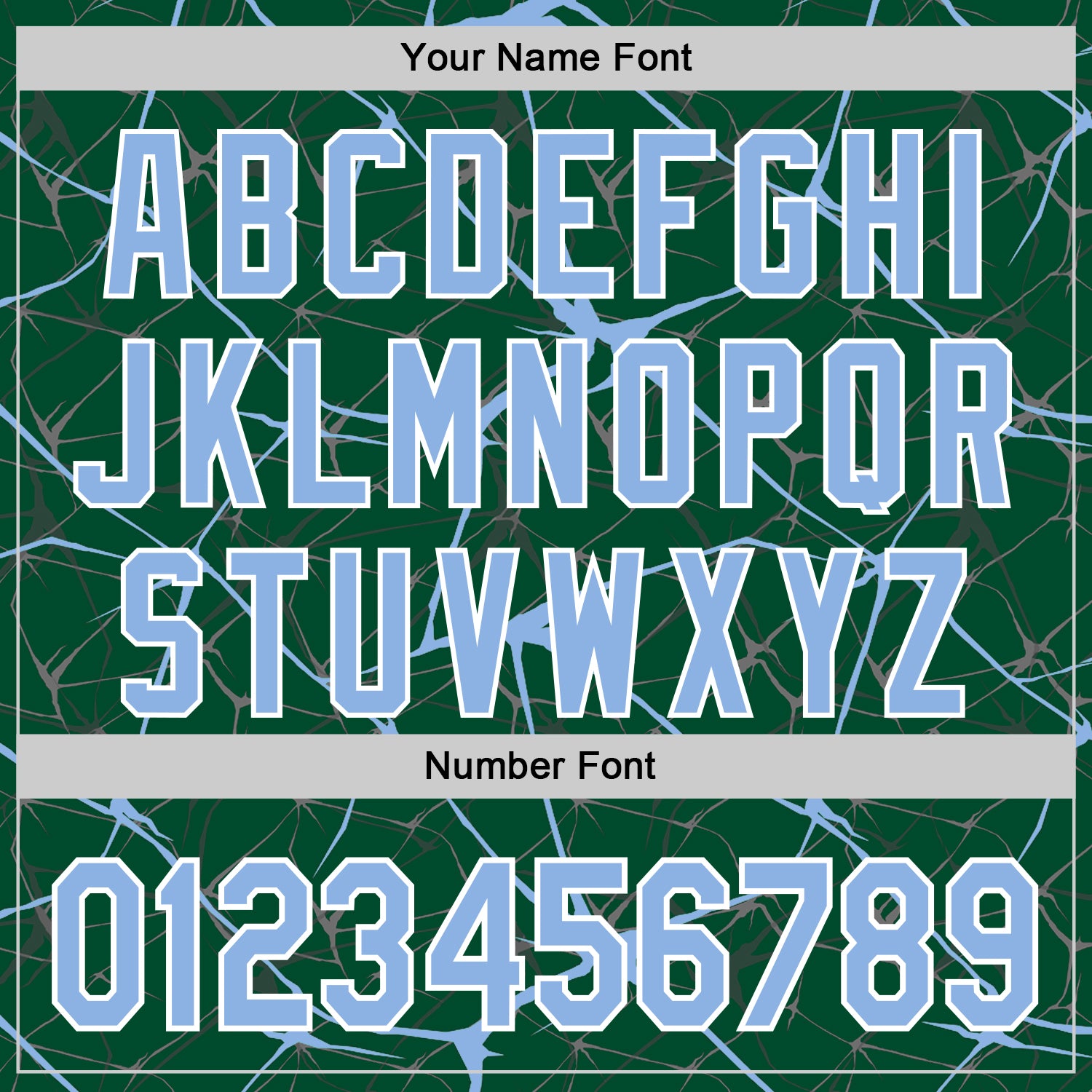 Custom Kelly Green Light Blue-White Abstract Network 3D Pattern Design Bomber Full-Snap Varsity Letterman Hoodie Jacket