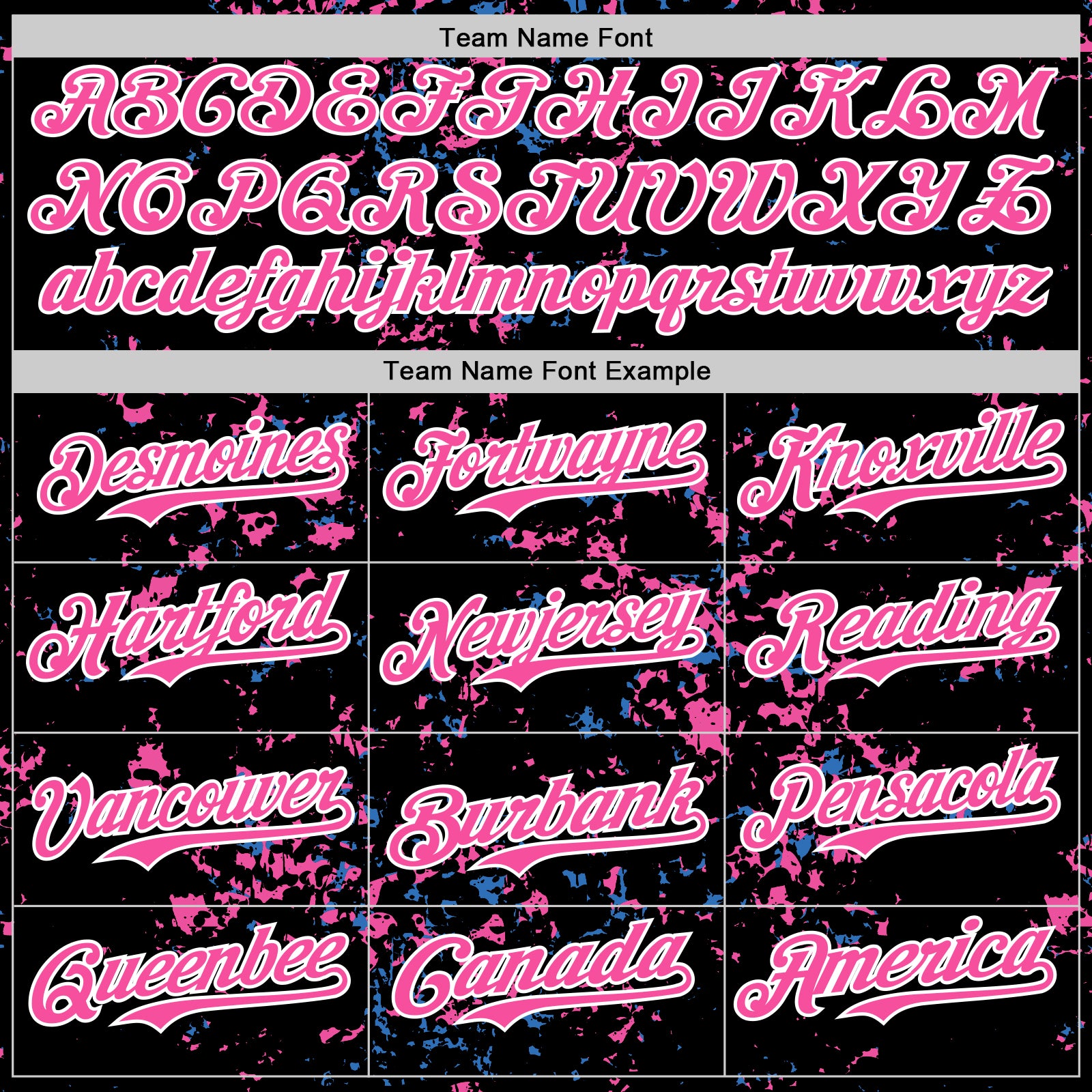 Custom Black Pink Sky Blue-White Fragment Pattern Bomber Full-Snap Varsity Letterman Hoodie Jacket