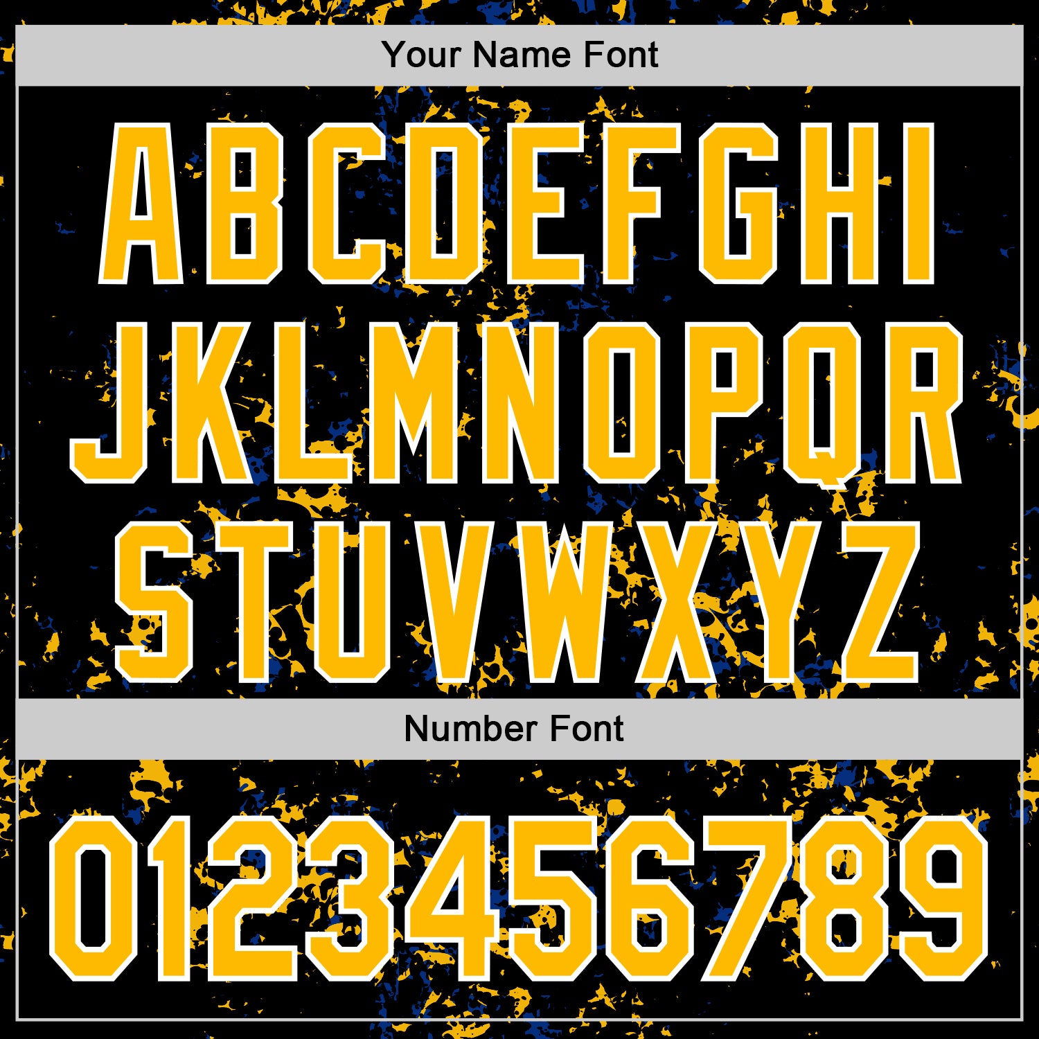 Custom Black Gold Royal-White Fragment Pattern Bomber Full-Snap Varsity Letterman Hoodie Jacket