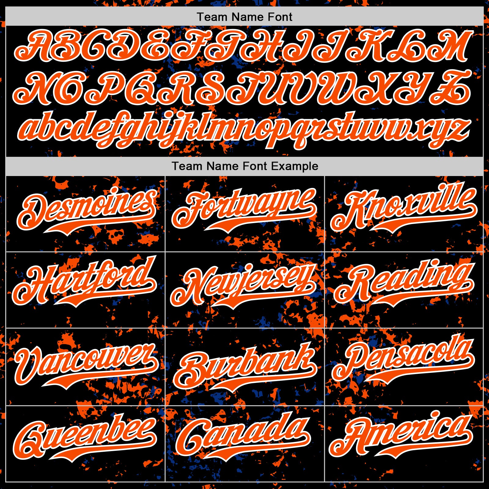 Custom Black Orange Royal-White Fragment Pattern Bomber Full-Snap Varsity Letterman Hoodie Jacket