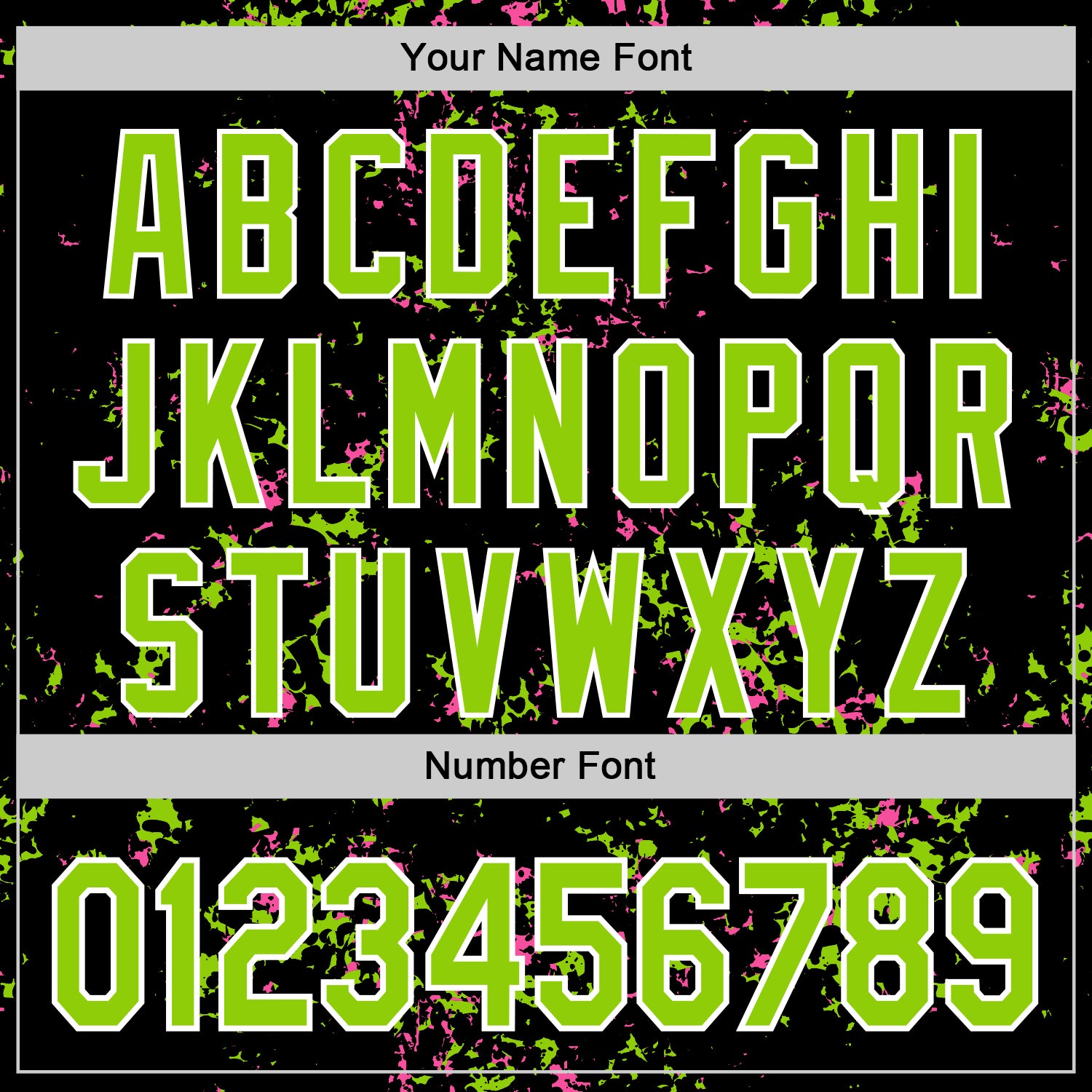 Custom Black Neon Green Pink-White Fragment Pattern Bomber Full-Snap Varsity Letterman Hoodie Jacket