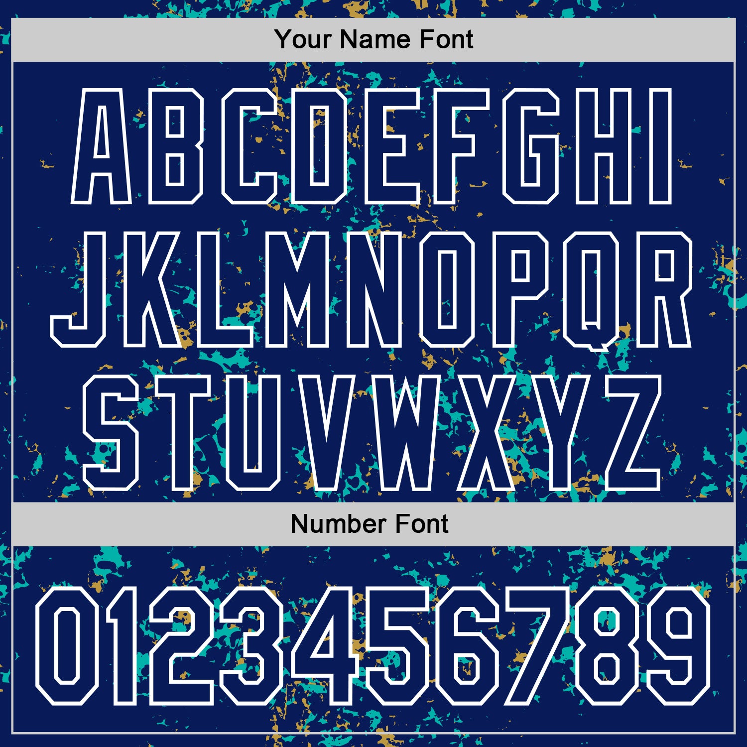 Custom Royal Aqua Old Gold-White Fragment Pattern Bomber Full-Snap Varsity Letterman Hoodie Jacket