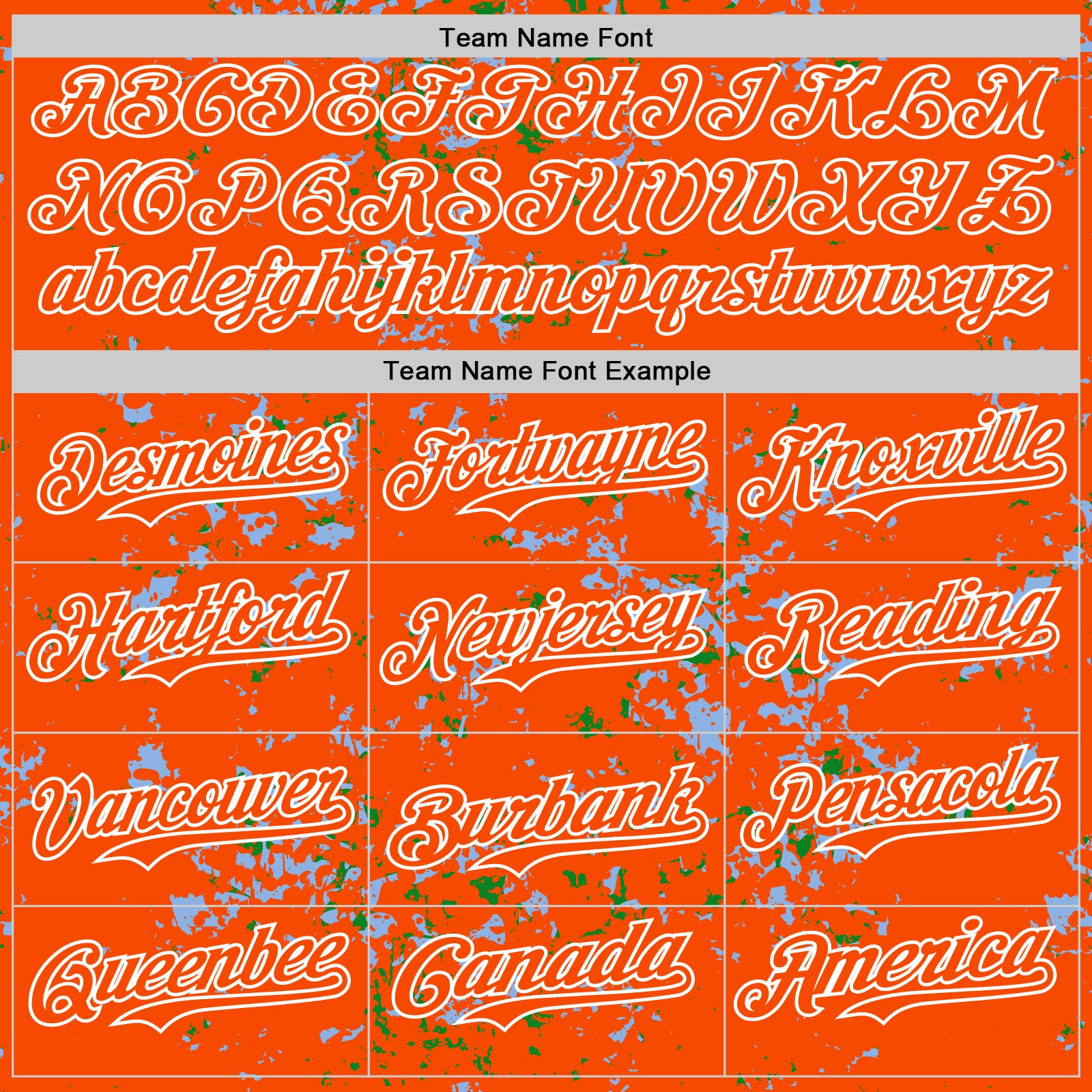 Custom Orange Light Blue Grass Green-White Fragment Pattern Bomber Full-Snap Varsity Letterman Hoodie Jacket