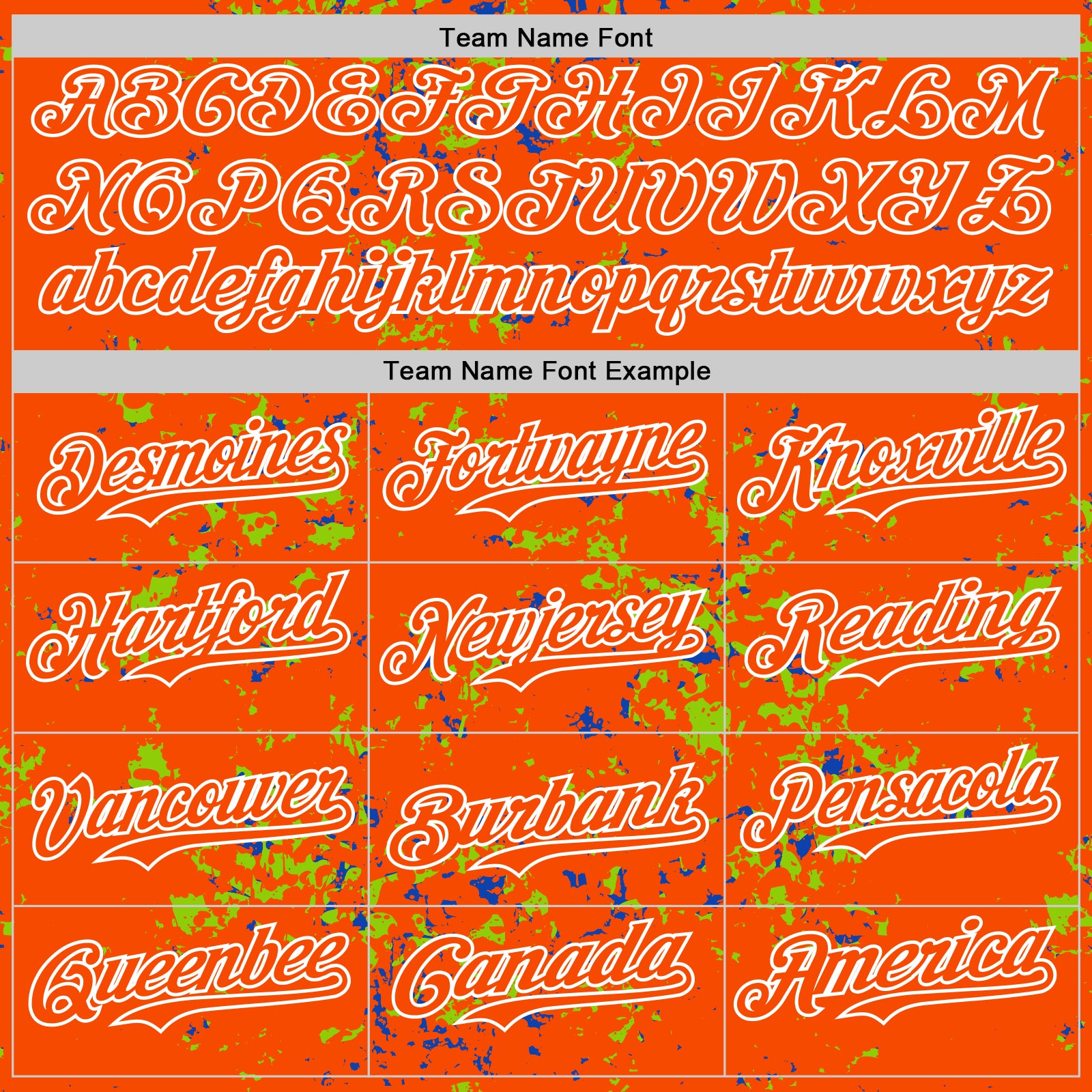 Custom Orange Neon Green Thunder Blue-White Fragment Pattern Bomber Full-Snap Varsity Letterman Hoodie Jacket