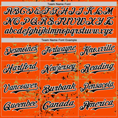 Custom Orange Black Old Gold-White Fragment Pattern Bomber Full-Snap Varsity Letterman Hoodie Jacket