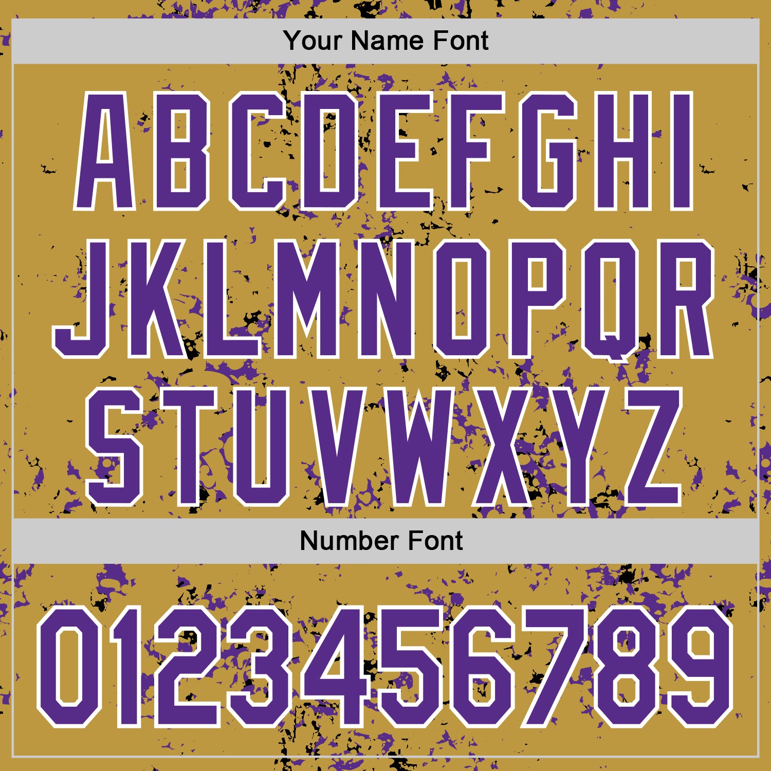 Custom Old Gold Purple Black-White Fragment Pattern Bomber Full-Snap Varsity Letterman Hoodie Jacket