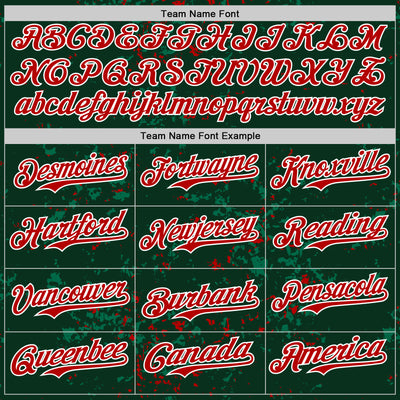 Custom Green Red Kelly Green-White Fragment Pattern Bomber Full-Snap Varsity Letterman Hoodie Jacket