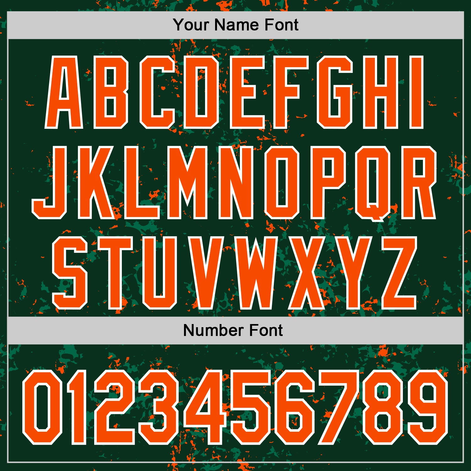 Custom Green Orange Kelly Green-White Fragment Pattern Bomber Full-Snap Varsity Letterman Hoodie Jacket