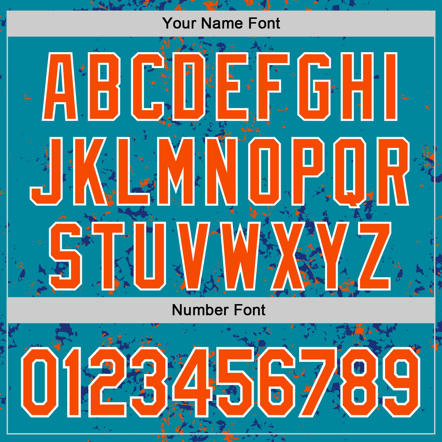 Custom Teal Orange Royal-White Fragment Pattern Bomber Full-Snap Varsity Letterman Hoodie Jacket