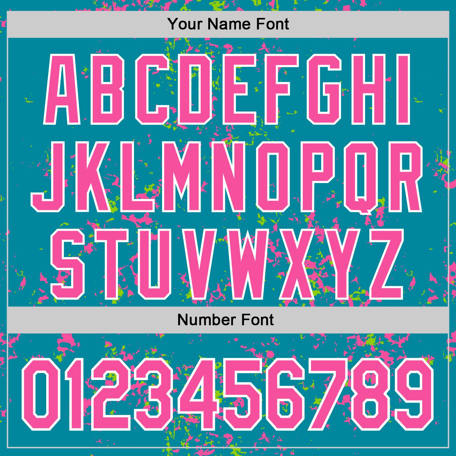 Custom Teal Pink Neon Green-White Fragment Pattern Bomber Full-Snap Varsity Letterman Hoodie Jacket