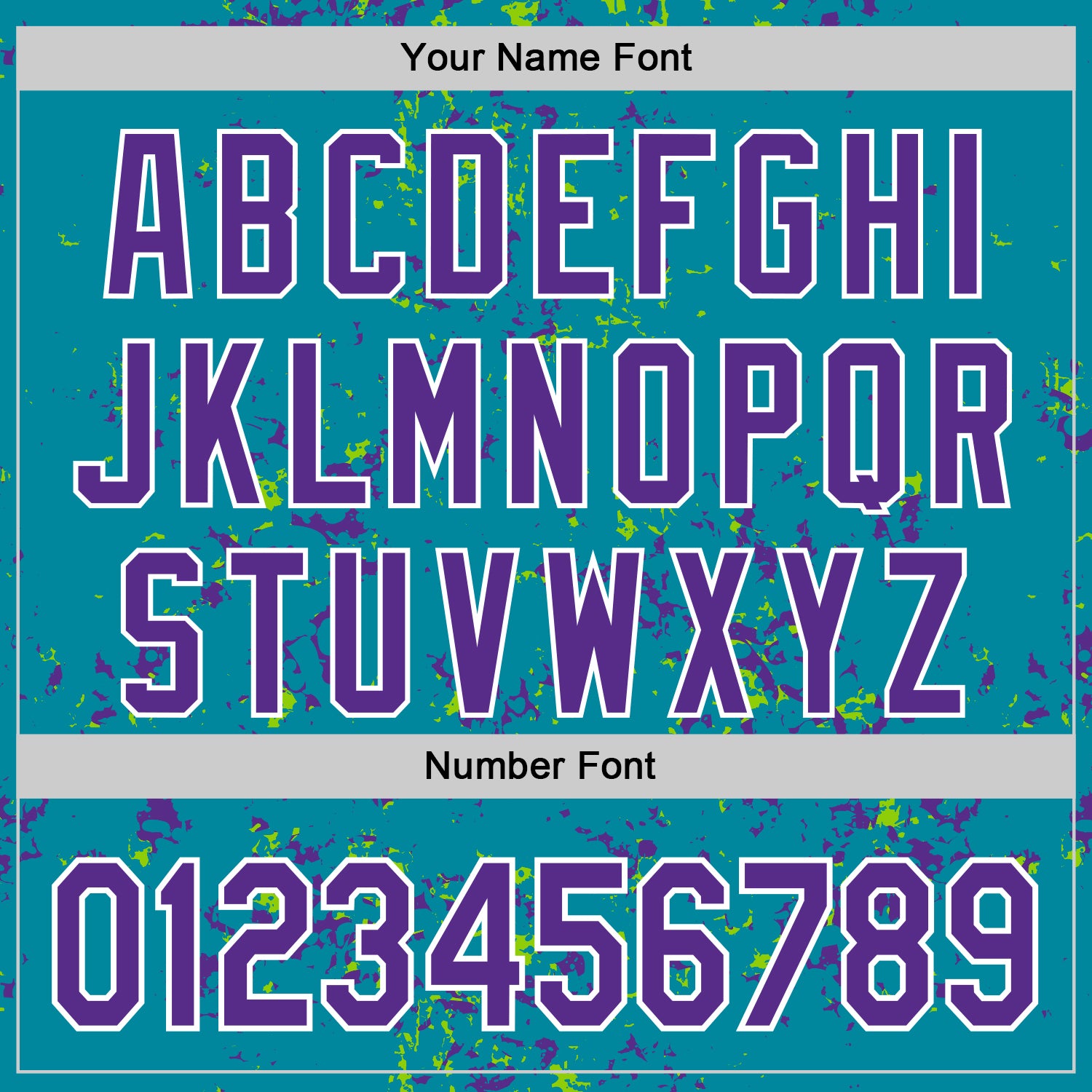 Custom Teal Purple Neon Green-White Fragment Pattern Bomber Full-Snap Varsity Letterman Hoodie Jacket