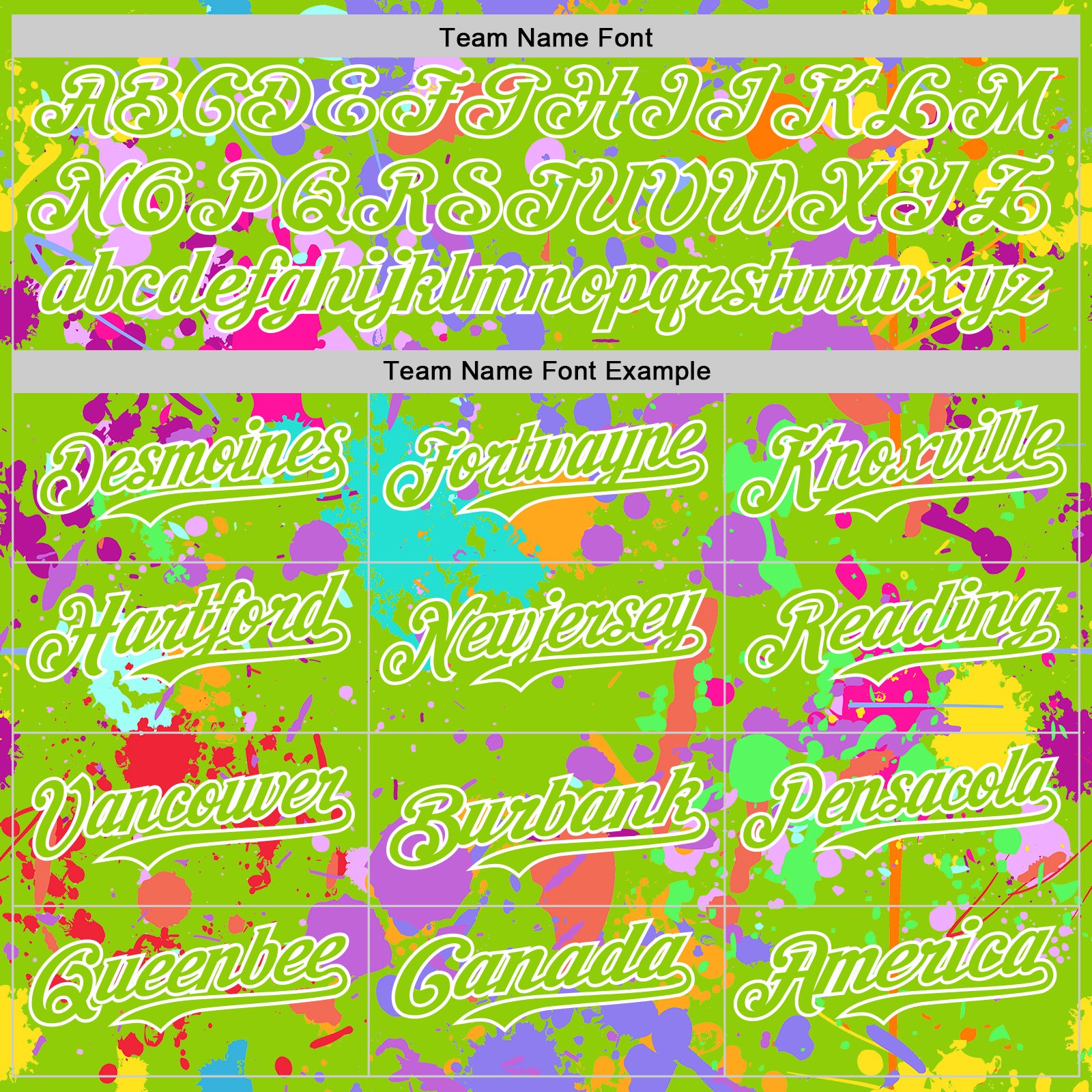 Custom Graffiti Pattern Neon Green-White Splash Bomber Full-Snap Varsity Letterman Hoodie Jacket