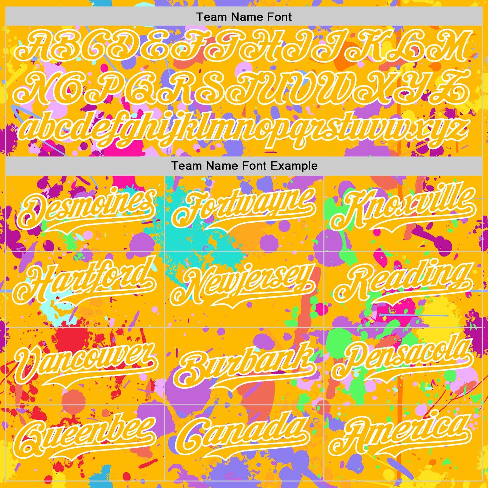 Custom Graffiti Pattern Gold-White Splash Bomber Full-Snap Varsity Letterman Hoodie Jacket