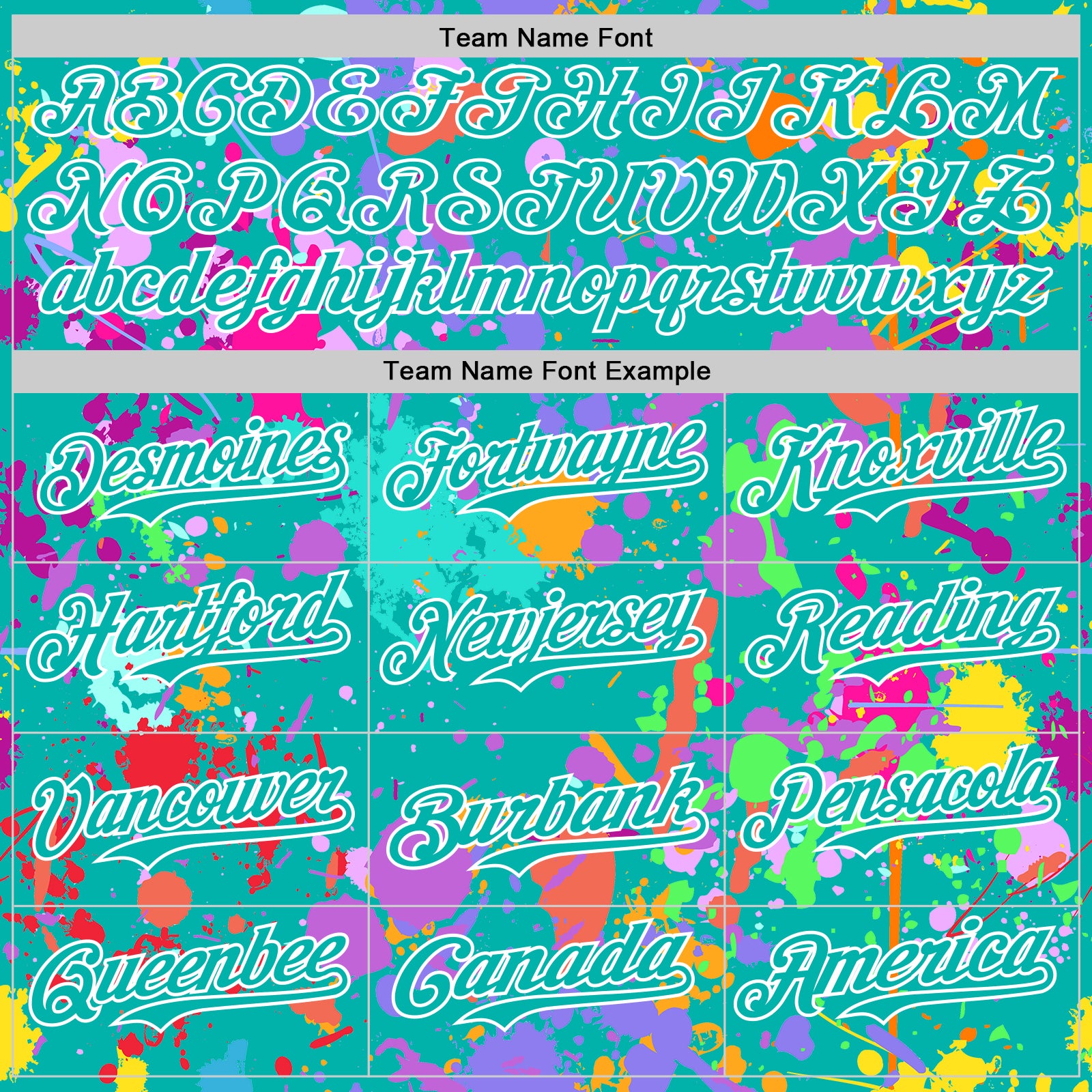 Custom Graffiti Pattern Aqua-White Splash Bomber Full-Snap Varsity Letterman Hoodie Jacket